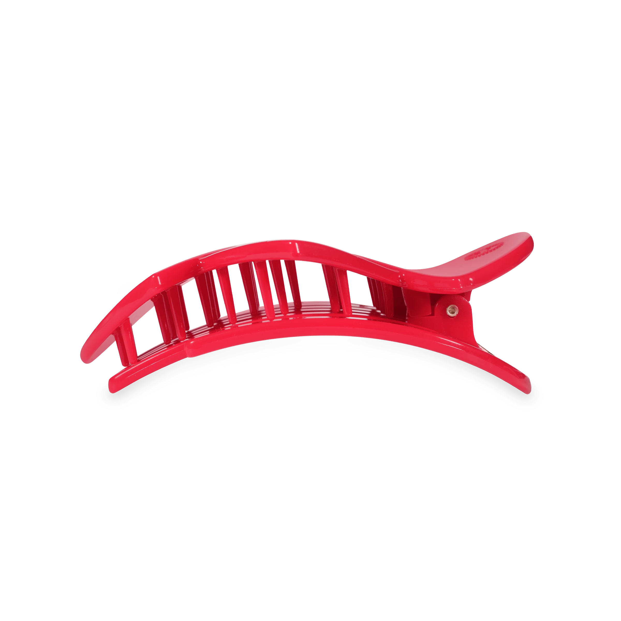 Red Heart to Heart Medium Flat Hair Clip - Image 2