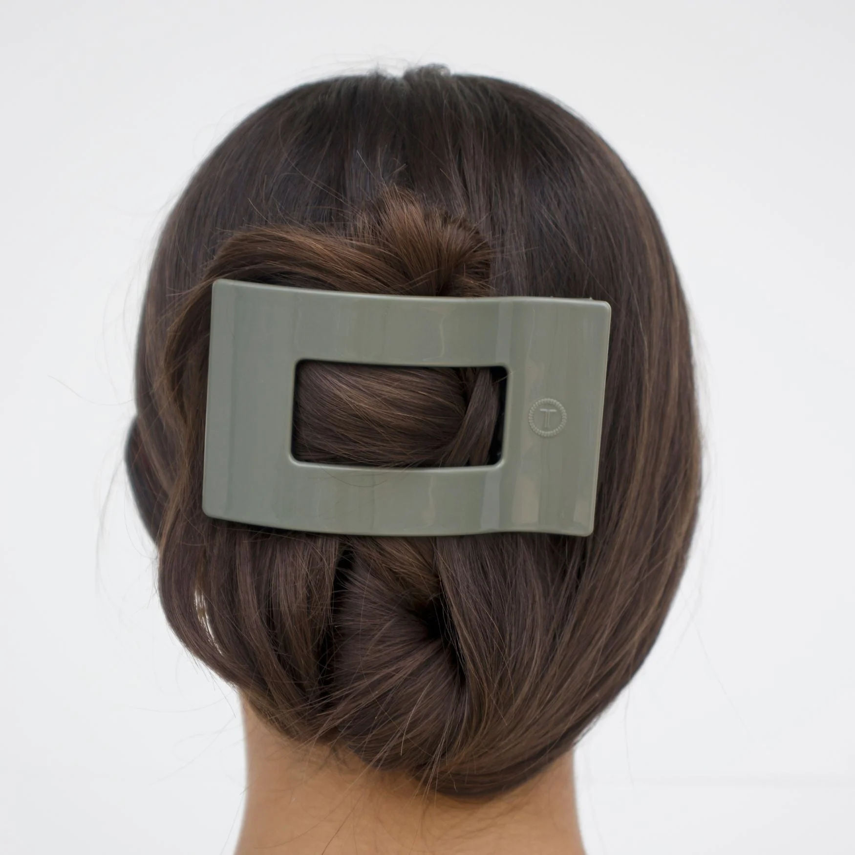 Sage it ain't so Large Flat Rectangle Hair Clip - Image 4