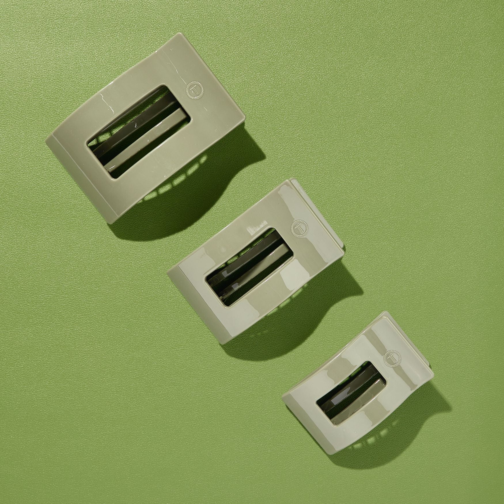 Sage it ain't so Large Flat Rectangle Hair Clip - Image 5