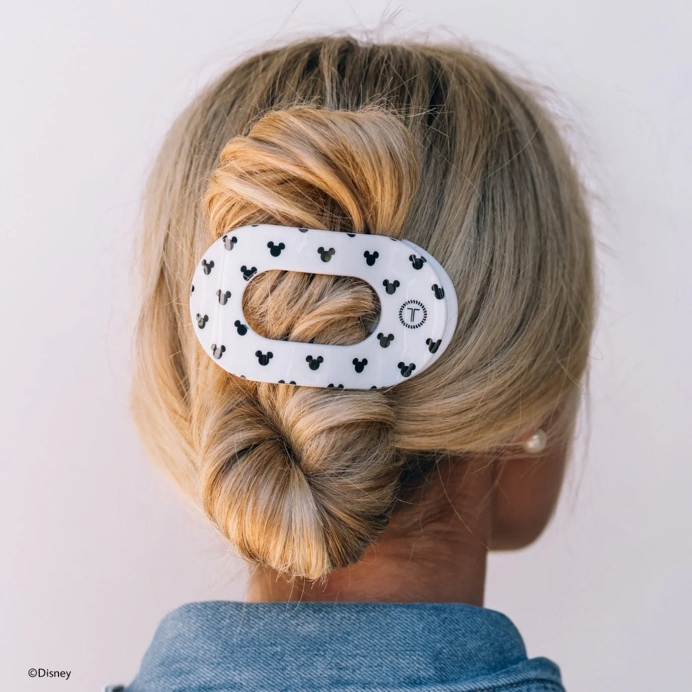 The Iconic Mickey Mouse Large Flat Round Hair Clip - Image 4