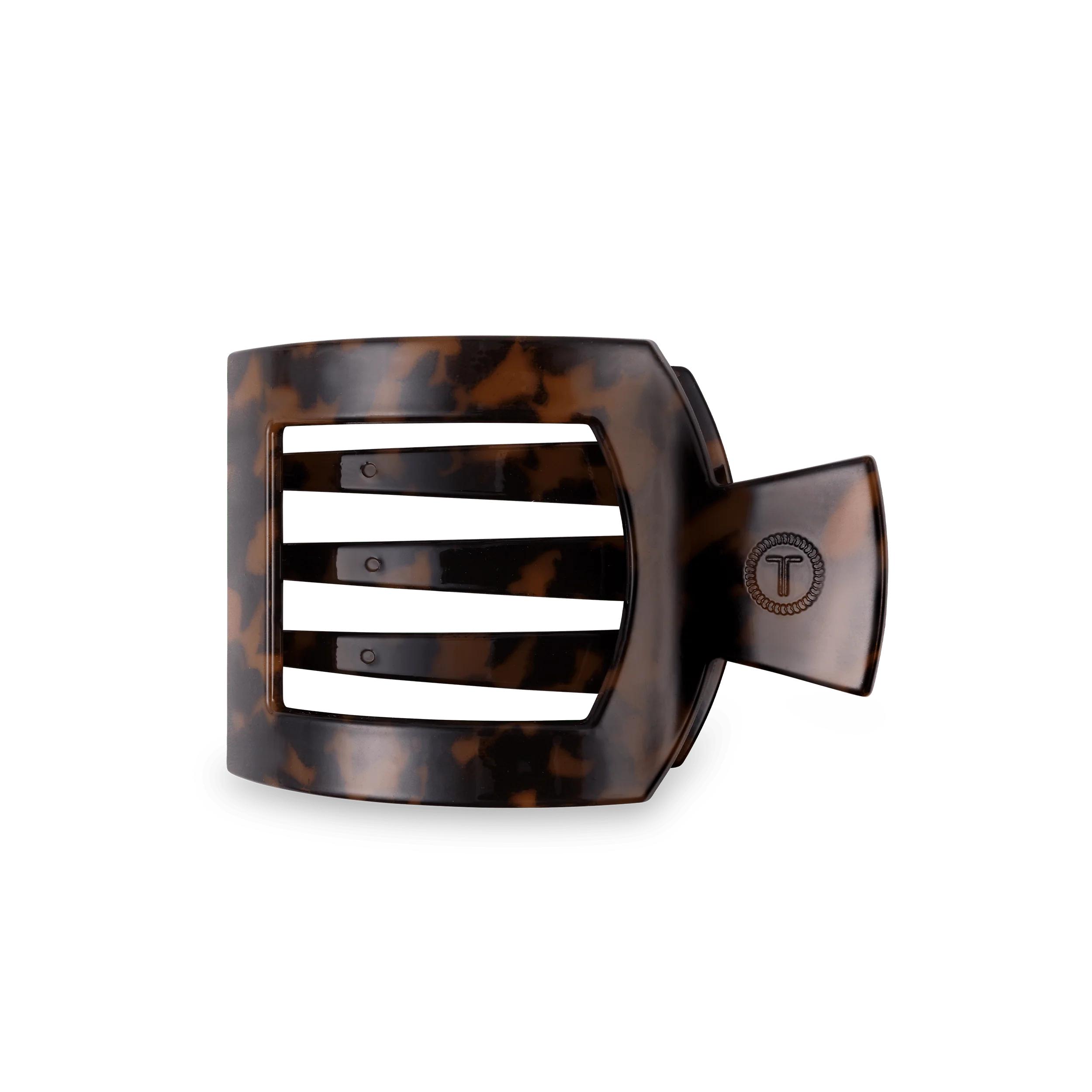 Tortoise Medium Flat Square Hair Clip